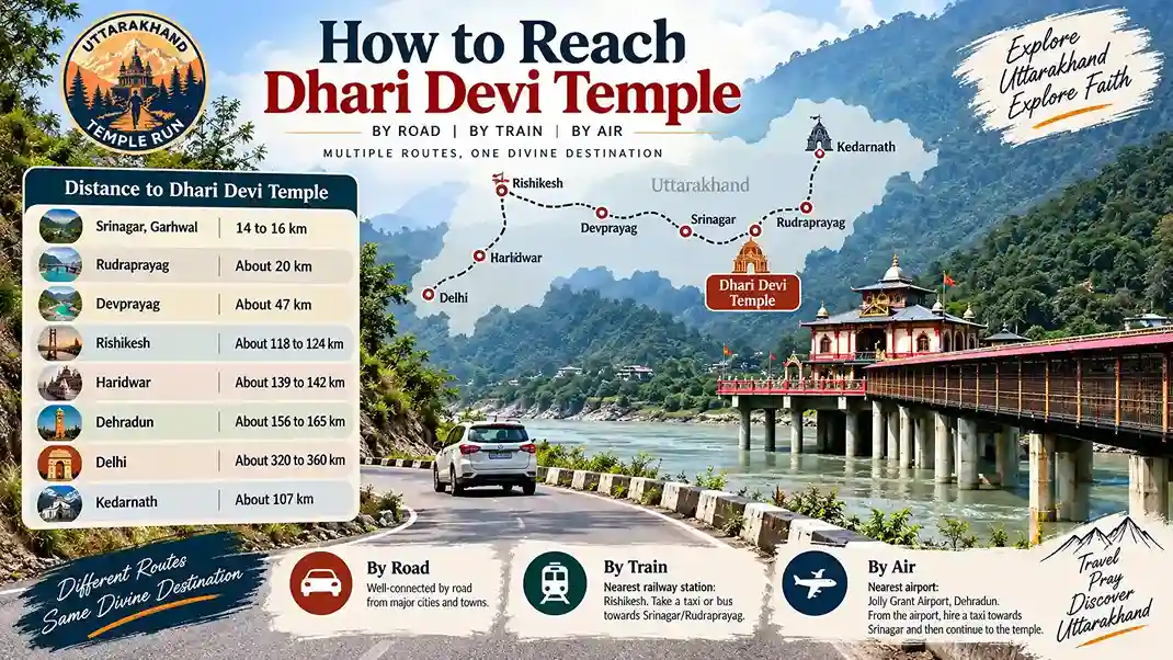 How to Reach Dhari Devi Temple